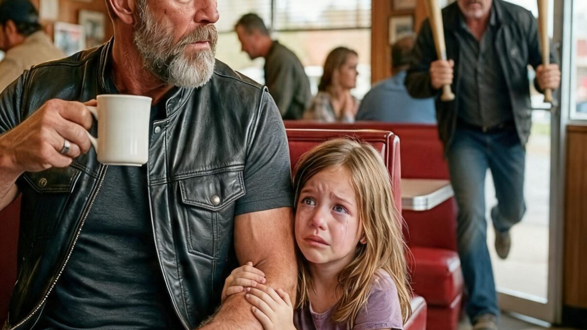 A BRUISED LITTLE GIRL HID UNDER THE DINER COUNTER—THEN HER STEPFATHER WALKED IN WITH PERFECT PAPERS, AND THE NOTE SHE GAVE ME EXPOSED WHAT WAS BURIED BENEATH HIS BARN
