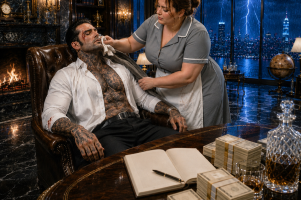 The Mafia Boss Faked Unconsciousness to Expose a Traitor—But When His Mocked Housekeeper Found the Tainted Drink, She Leaned Close and Whispered Something No One in His Empire Had Ever Dared Say…