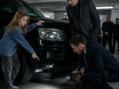 “Don’t Turn the Key,” the Little Girl Begged the Mafia Kingpin—Then She Pointed Beneath His SUV, and the Name She Whispered Made His Oldest Friend Go Pale