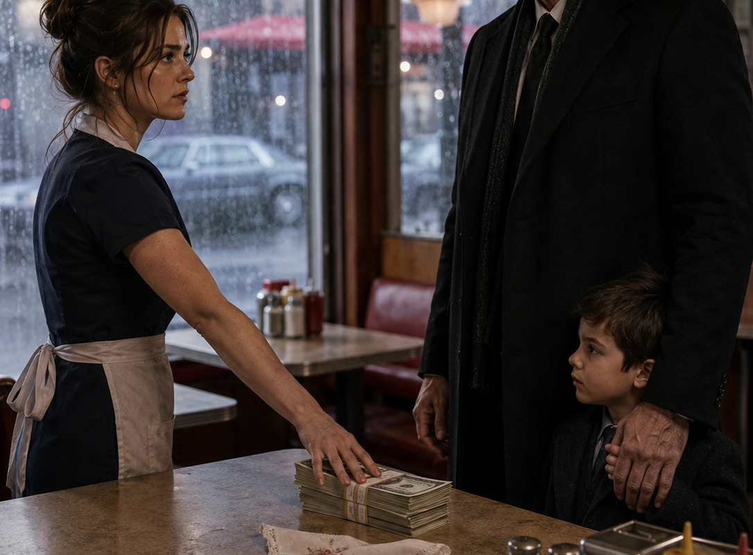 She Fed a Hungry Old Woman Free Soup in a Rain-Soaked Diner—Then the Woman’s Son, Italy’s Most Feared Mafia Boss, Returned With Cash She Refused, a Silent Little Boy, and a Warning That Her Kindness Had Just Put Her Directly in His Dangerous World