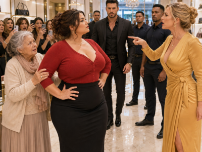 The plus size florist thought she was only protecting a humiliated stranger, until the woman’s mafia billionaire son discovered why someone had needed his mother stopped inside that boutique…