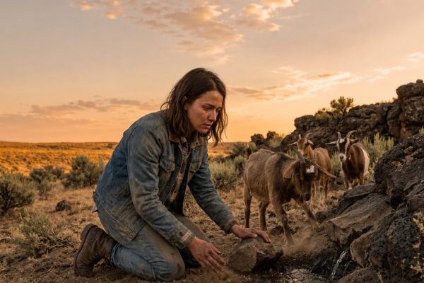 She Claimed the Farm With No Well — 3 Weeks Later Her Goat Found Water Under the Stone