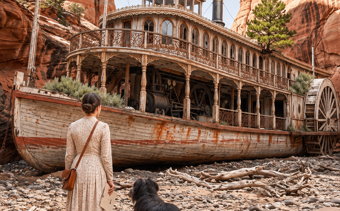 her family cast her out with $75, so she bought a stranded steamboat in the desert—and uncovered the secret that brought a dead town back to life