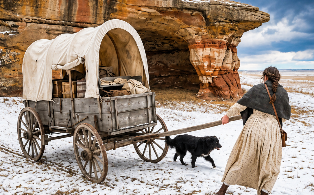 widowed and robbed of her home, she dragged a wrecked wagon into a wyoming rock shelter—by morning 19 travelers were dead, but the secret inside her cave would bring down the man who ruined her