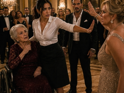 A Waitress Caught the Slap Meant for a Mafia Boss’s Disabled Mother—Then He Offered Her a Job, but the Gala Had Been Staged for Someone Else