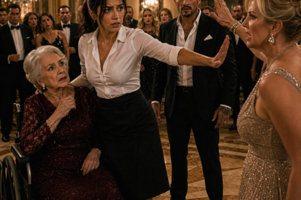 A Waitress Caught the Slap Meant for a Mafia Boss’s Disabled Mother—Then He Offered Her a Job, but the Gala Had Been Staged for Someone Else