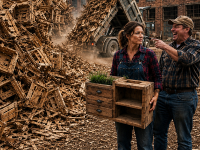 they dumped thousands of broken crates on a struggling widow’s farm—then her handmade garden beds created a year-long waiting list