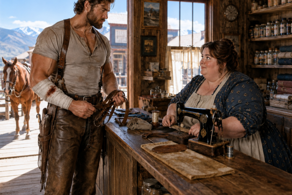 The Mountain Man Hadn’t Smiled in 7 Years—Until the Obese Widow’s Little Girl Said, “My Mama Can Fix It”
