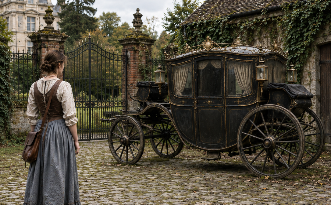 she spent her last four dollars on a carriage everyone called worthless, but the sealed compartment inside had guarded a murdered woman’s fortune for thirty years