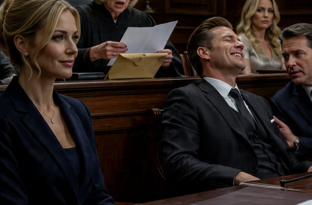 MY HUSBAND LAUGHED AS HE FILED FOR DIVORCE, CERTAIN I’D LEAVE WITH NOTHING — THEN THE JUDGE OPENED MY SEALED FINANCIAL STATEMENT WHILE HIS MISTRESS WATCHED… AND STOPPED MID-SENTENCE