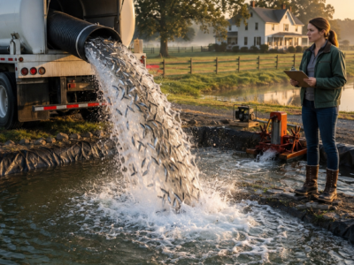 the hatchery dumped thousands of unwanted fish into the ponds everyone called worthless—two years later, the orphaned orchard girl owned a six-figure seafood business