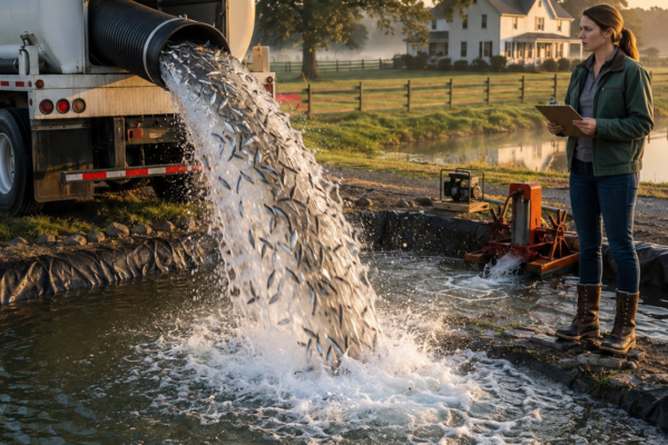 the hatchery dumped thousands of unwanted fish into the ponds everyone called worthless—two years later, the orphaned orchard girl owned a six-figure seafood business
