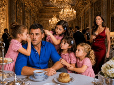 FOUR BILLIONAIRE’S DAUGHTERS PAID A BROKE SINGLE DAD $4.75 TO PRETEND HE WAS THEIR FATHER—THEN ONE TOUCHED HIS SCAR AND WHISPERED THE NAME THEIR MOTHER HAD BURIED