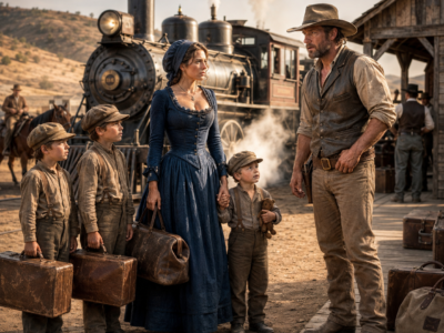 A Widow Arrived With Four Boys Expecting a Husband, But the Wyoming Rancher Swore He Never Sent for Her, Then Her Youngest Son Found Something Beneath a Locked Room…
