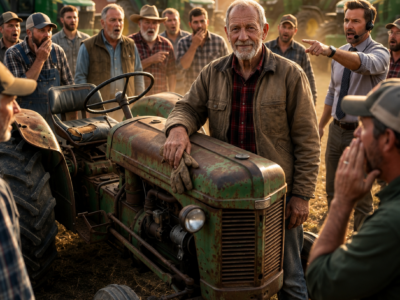everyone mocked the seventy-year-old farmer who bought the rustiest tractor at auction—until one hidden lever, an old letter, and a forgotten field test revealed what the machine was really worth