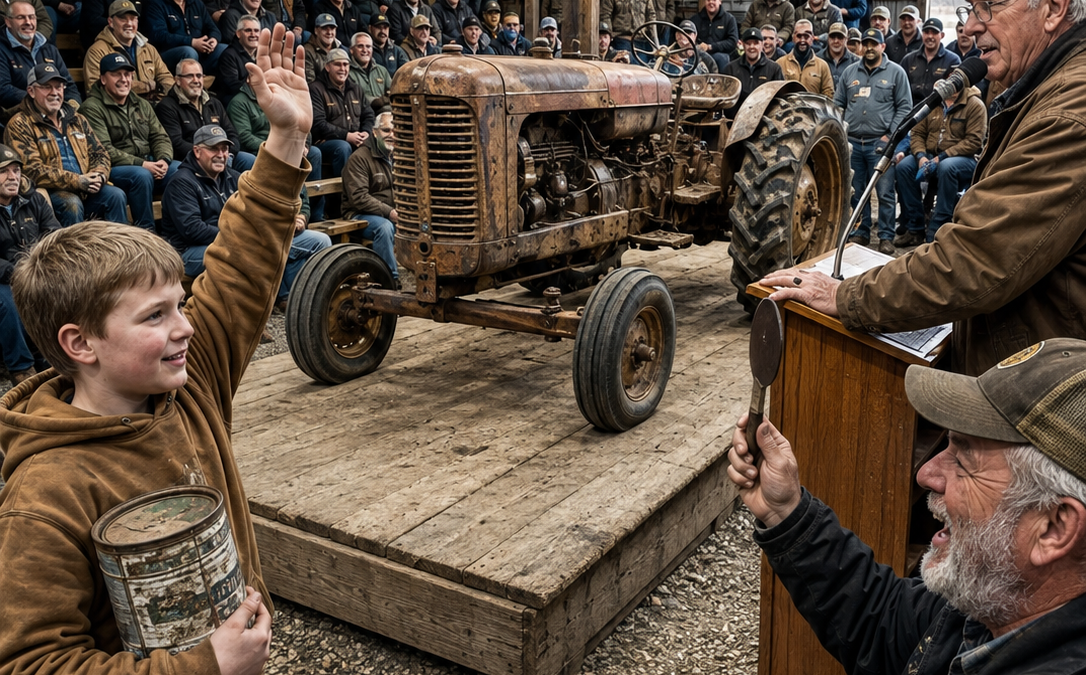 They Laughed When I Bid on a “Dead” Tractor at 12—Then I Told the Auctioneer What Everyone Had Missed