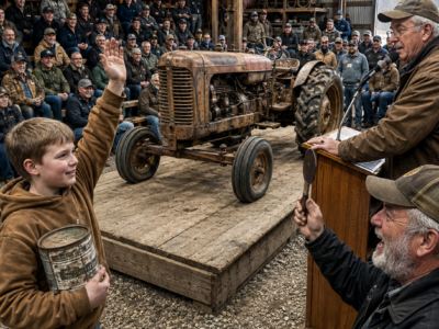 They Laughed When I Bid on a “Dead” Tractor at 12—Then I Told the Auctioneer What Everyone Had Missed