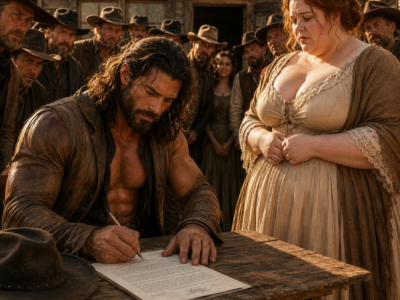 They humiliated the only bride nobody wanted, until the feared mountain man silently chose her, but when the broker saw what was tied to her old suitcase, he suddenly stopped smiling…