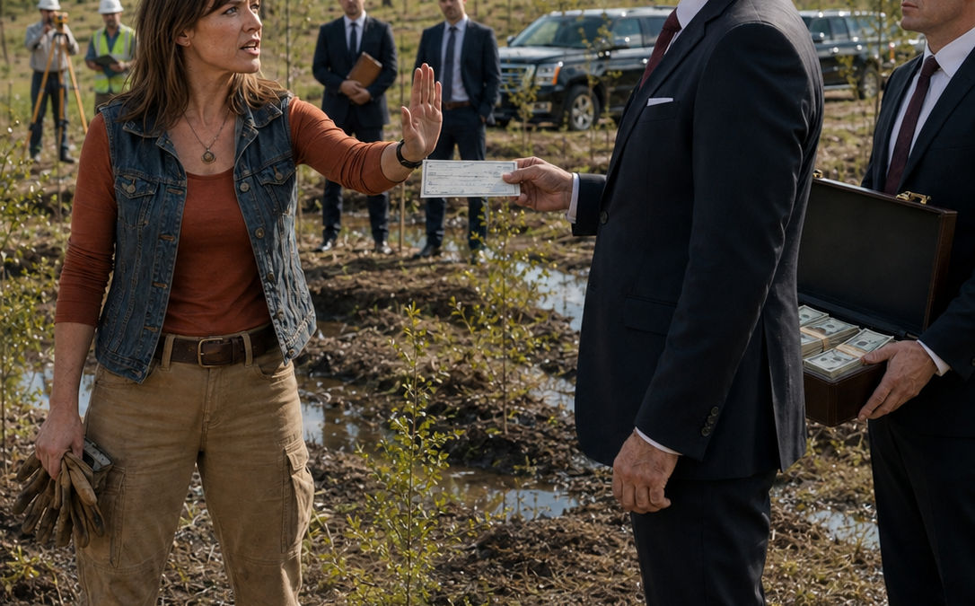 the whole town laughed when a single mother planted ten thousand trees on dead land—then a billionaire offered fifteen million for what was hidden beneath her forest