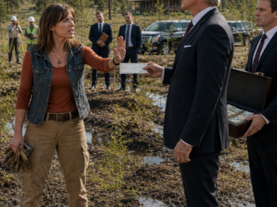 the whole town laughed when a single mother planted ten thousand trees on dead land—then a billionaire offered fifteen million for what was hidden beneath her forest