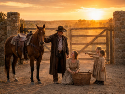 They laughed when the penniless woman asked a wealthy rancher for work, until his youngest daughter handed her a key and whispered, “Mama said you’d know what it opens…”