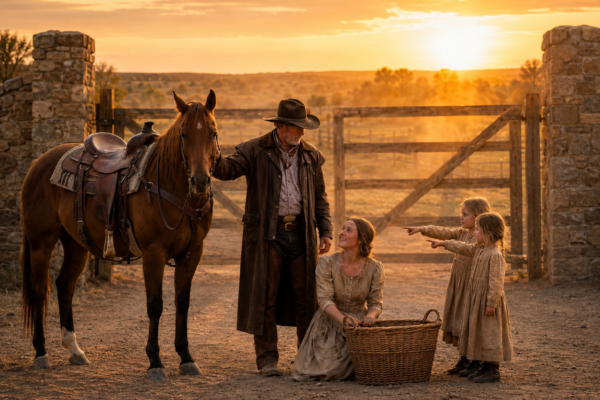 They laughed when the penniless woman asked a wealthy rancher for work, until his youngest daughter handed her a key and whispered, “Mama said you’d know what it opens…”