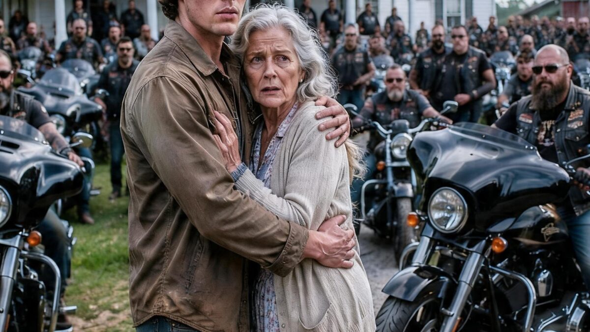 I PULLED A BLOODIED MOTHER FROM A KIDNAPPER’S CAR—BY SUNRISE, 2,000 BIKERS SURROUNDED OUR FARM, AND THEIR LEADER ASKED ME ONE TERRIFYING QUESTION