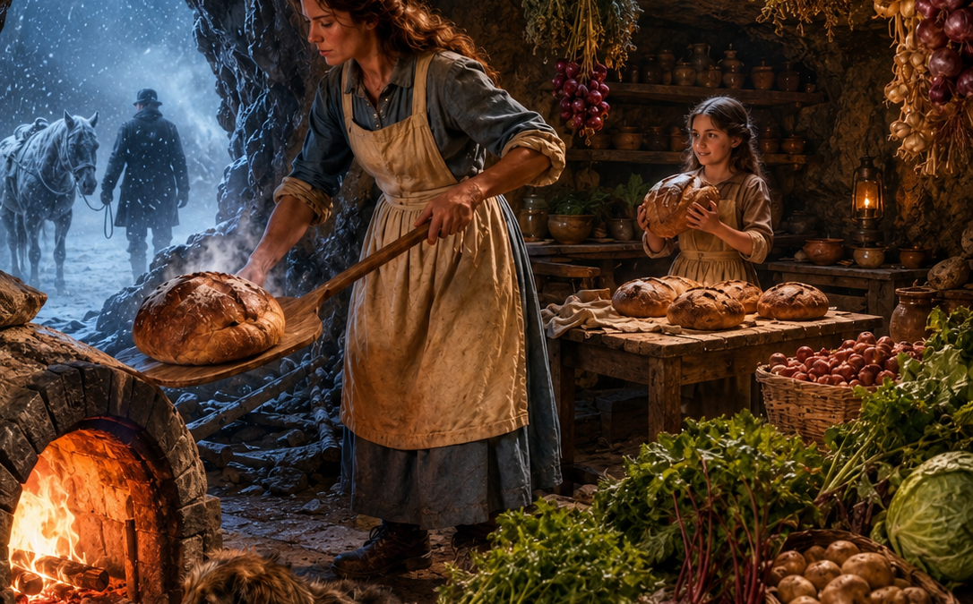 she lived alone inside a mountain with an orphan girl—then the worst blizzard in ten years brought a dying stranger to her door and changed everything she thought she had lost