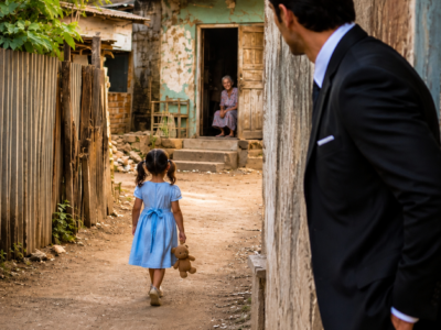 The Widowed Maid Was About to Lose Everything—Until the Feared Mafia Boss Followed Her Little Girl Into His Dead Daughter’s Garden and Claimed Them Both