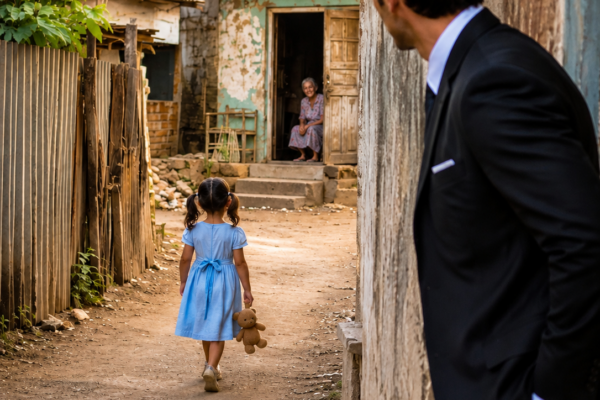 The Widowed Maid Was About to Lose Everything—Until the Feared Mafia Boss Followed Her Little Girl Into His Dead Daughter’s Garden and Claimed Them Both
