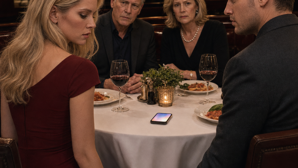 I LET A TERRIFIED STRANGER KISS ME AND CALL ME HER BOYFRIEND IN FRONT OF HER DEMANDING PARENTS—BUT THE PHONE CALL DURING DINNER EXPOSED WHY SHE CHOSE ME