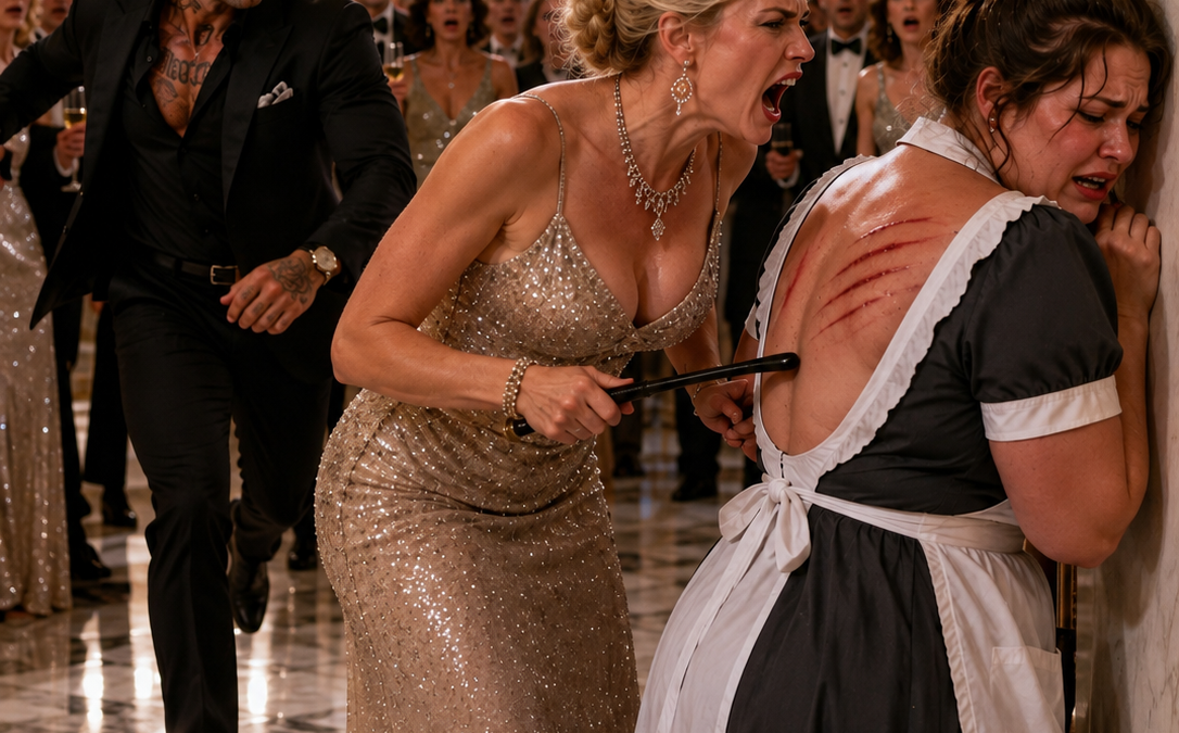 The Mafia Boss Walked In as His Fiancée Whipped the Plus-Size Maid—Then the Entire Party Froze!