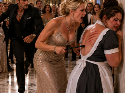 The Mafia Boss Walked In as His Fiancée Whipped the Plus-Size Maid—Then the Entire Party Froze!