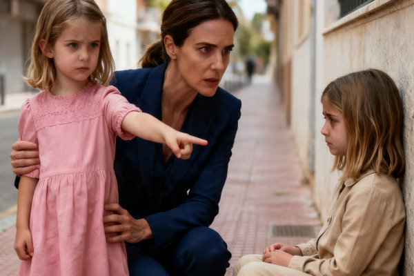 MY SIX-YEAR-OLD POINTED AT A HOMELESS GIRL AND SAID, “SHE WAS INSIDE YOU WITH ME” — THEN MY MILLIONAIRE HUSBAND BEGGED ME NOT TO ASK THE HOSPITAL WHY