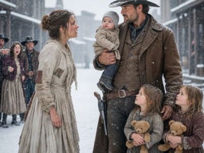 They mocked Hannah for marrying a ragged widower with three grieving daughters, but the first night in his hidden valley, the oldest girl handed her a photograph no stranger should have owned…