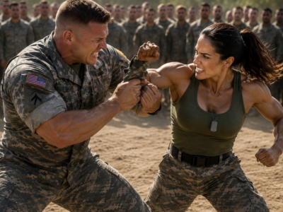 The Major Picked the Smallest, Quietest Captain for a Public Demonstration, but What Happened After He Grabbed Her Wrist Wasn’t What Terrified Him Most…
