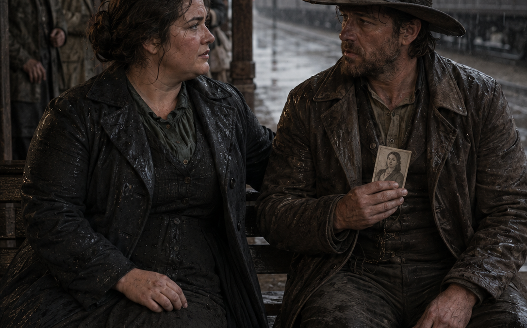 Widower Thomas Whittaker Waited at the Station Every Friday for the Wife Who Could Never Return, but When Rejected Clerk Clara Bennett Sat Beside Him, He Hid the Town’s Chosen Bride—and Risked Losing the First Woman Who Saw His Grief Without Mistaking It for Love