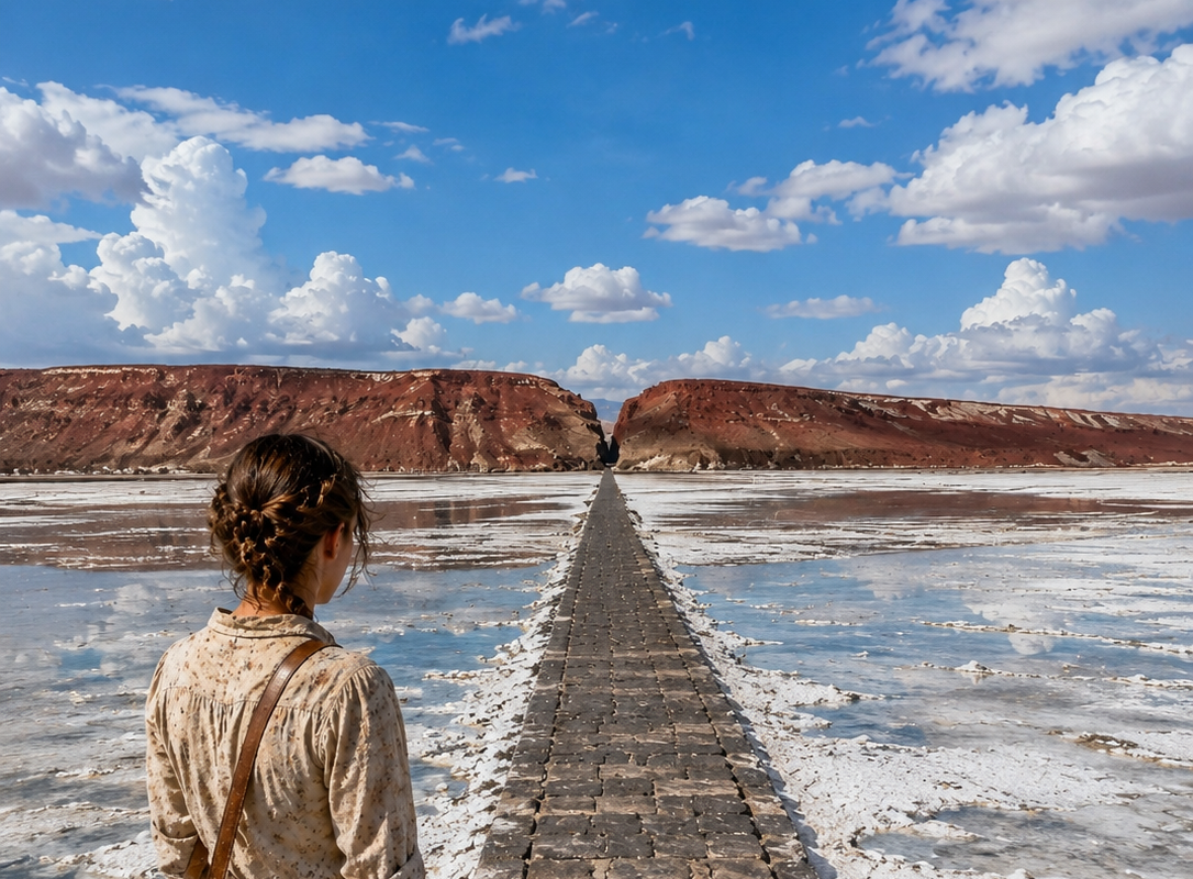 Abandoned at a Desert Rail Stop, She Followed the Survey Marks to a Town That Had Been Erased