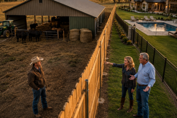 the hoa stole ten feet of my texas pasture and told me it was “just grass”—so i built a barn they could never ignore