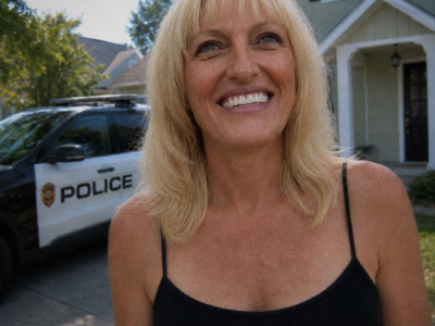 The first thing Detective Lena Ortiz remembered was not the body. It was the widow standing beneath the porch light, still wearing her volunteer badge, asking whether the police had found her husband’s truck yet. Nobody had told her the truck was missing.  By midnight, she had given them a warm, detailed account of her marriage and an almost minute-by-minute description of her afternoon.  By the next morning, one timestamp had made nearly all of it impossible.