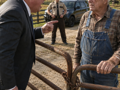 The Bank Fined Me $850 for Driving on My Own Farm Road—So I Locked Their MiIIion-Dollar Project Behind a Gate