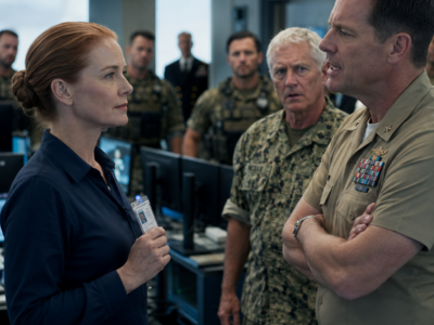 The Admiral Mocked the Quiet Technician in Front of His SEALs, Then Asked One Question He Thought Would Humiliate Her, Until Someone Unexpected Walked Through the Door…