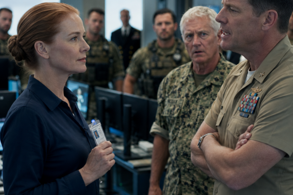 The Admiral Mocked the Quiet Technician in Front of His SEALs, Then Asked One Question He Thought Would Humiliate Her, Until Someone Unexpected Walked Through the Door…