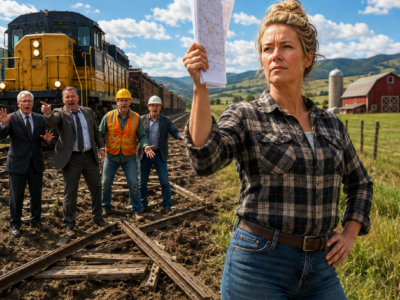 the railroad abandoned three miles through her farm and everyone called it worthless—then she bought the right of way and made the whole county depend on it