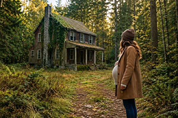 pregnant and homeless after her husband betrayed her, she inherited a forgotten cabin in the forest — and found the truth her grandfather died protecting