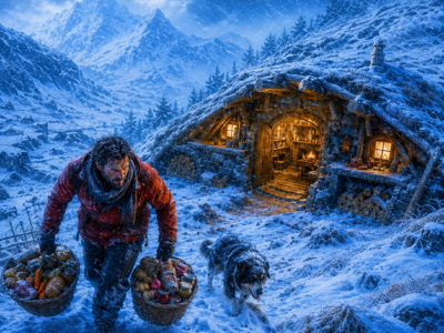 They Mocked His Hillside Shelter Dugout — Until the Blizzard Buried Every Cabin Except His