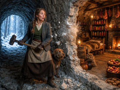 she carried her sick son into a freezing mountain cave—then an old hammer broke open a hidden home built for someone who never came