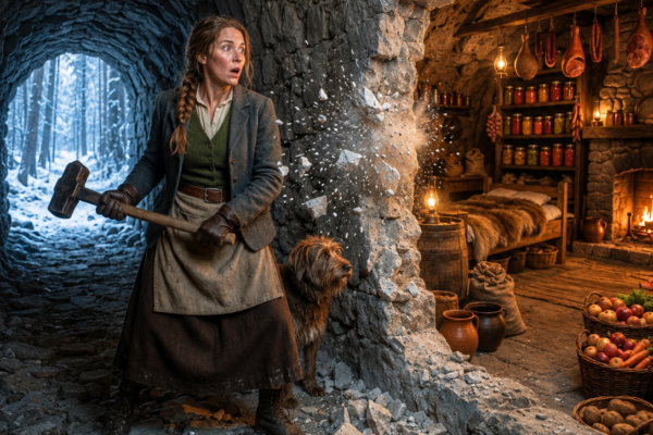 she carried her sick son into a freezing mountain cave—then an old hammer broke open a hidden home built for someone who never came