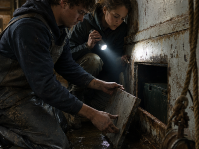 Homeless at Nineteen, Caleb and Nora Spent $10 on a Rusted Trawler Nobody Wanted — Then a Hollow Knock Inside the Steel Hull Led Them to a Sealed Compartment the Harbormaster Had Been Counting on Staying Closed for Eight Years