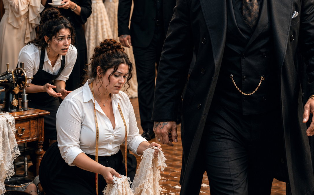 The Mafia Boss Tore the Plus-Size Seamstress’s Dress in Half—Then the Letter Hidden in His Mother’s Gown Made Him Stop His Wedding